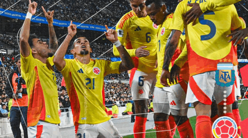 Colombia empata con Argentina 1-1 en un dramático partido por las eliminatorias
