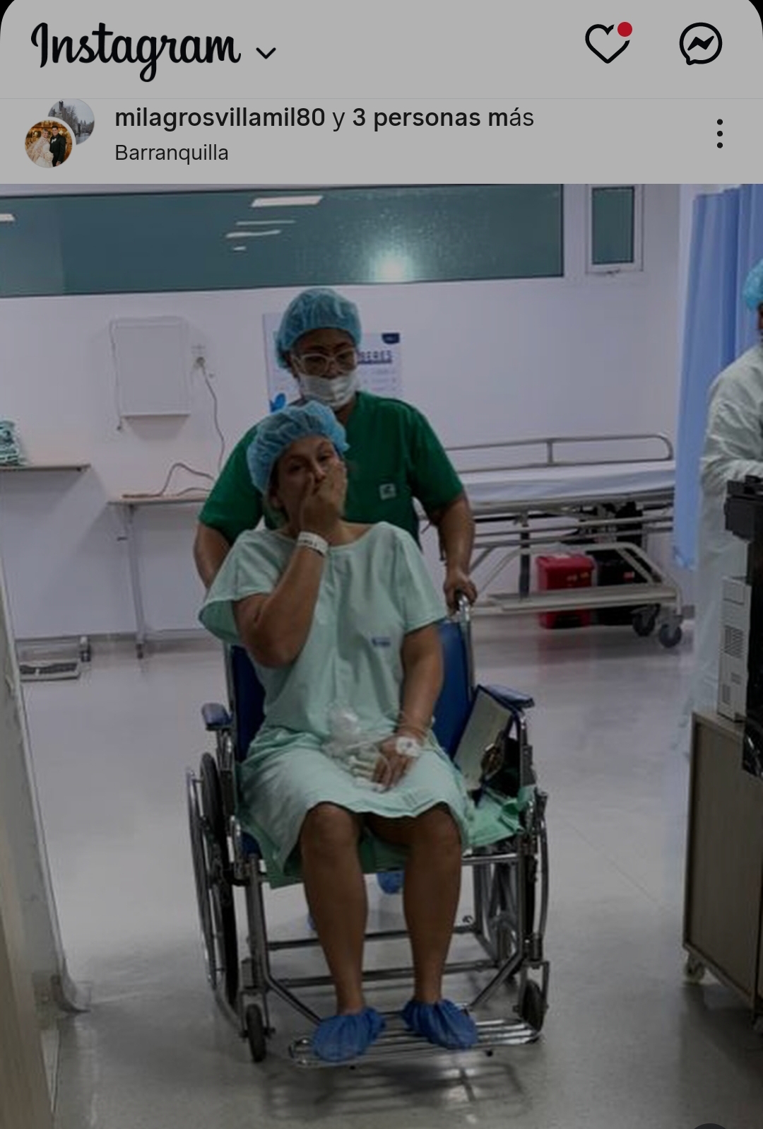 Milagros Villamil entró al quirófano