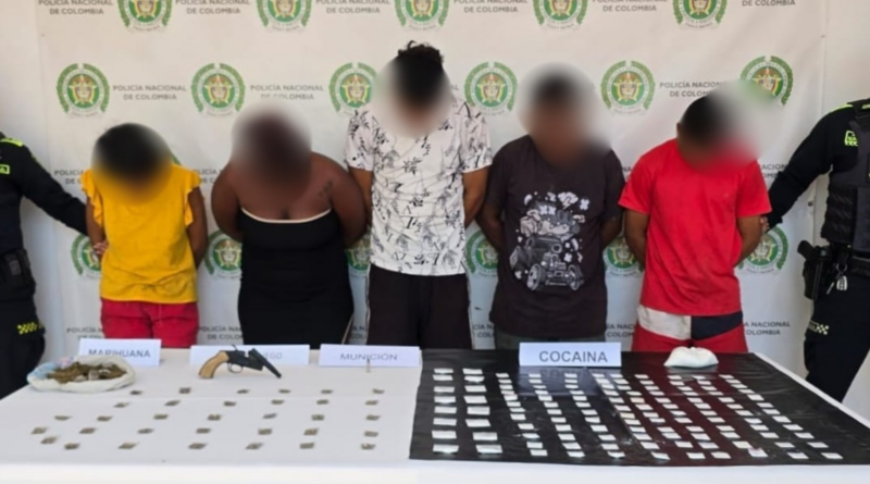 Cinco capturados en operativos contra el microtráfico en Chiriguaná