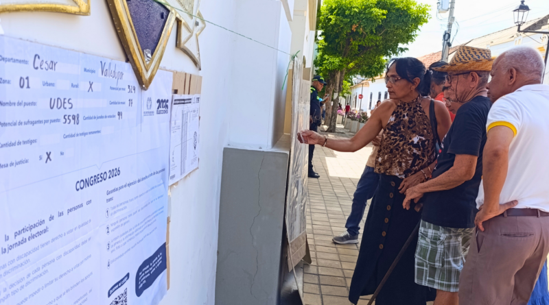 Más de 931 mil ciudadanos están habilitados para votar en el Cesar durante la jornada electoral