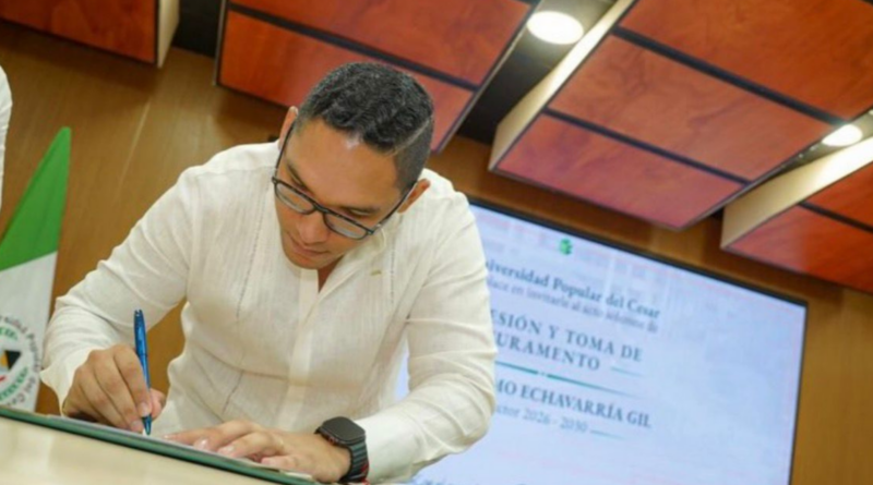 Guillermo Andrés Echavarría Gil se posiciona como nuevo rector de la Universidad Popular de Cesar