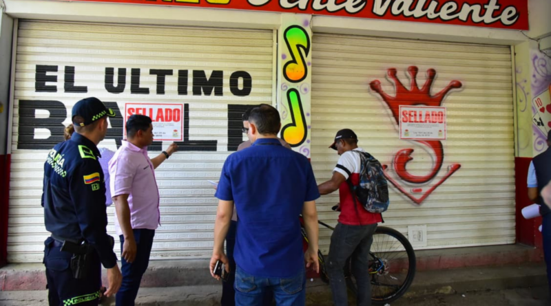 Autoridades de Valledupar ordenan el cierre de dos establecimientos que funcionaban sin cumplir requisitos legales