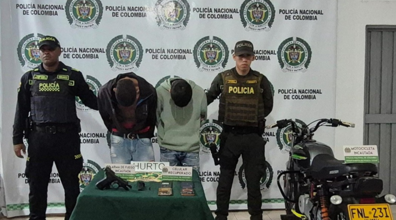 Capturan a dos hombres tras presunto hurto en el barrio La Nevada