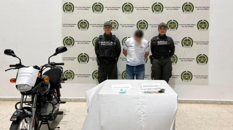 Alias ‘El Rolo’ fue capturado por presunta extorsión a un comerciante en Valledupar