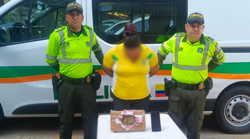 Capturan a mujer con 593 gramos de marihuana en la vía Bosconia–Valledupar