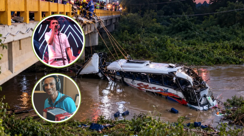 Identifican a Harold Santana y Geovanny Santana como víctimas mortales del accidente del bus de Kbeto Zuleta